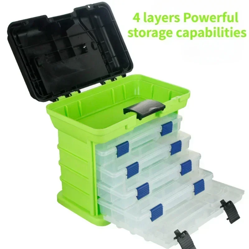 4-layer Multifunctional Fishing Gear and Bait Storage Box - Good Baits
