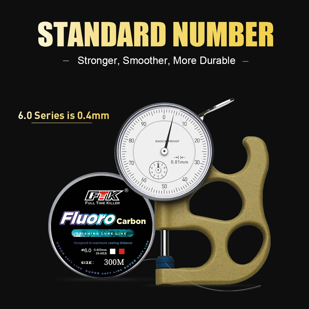 FTK “Full Time Killer” Fluoro Carbon Line 100M Spools