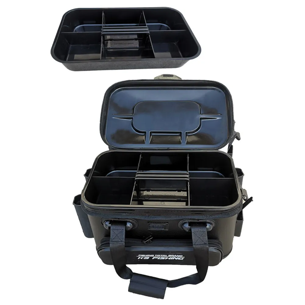 Multifunctional Fishing Tackle Box PP EVA Waterproof Fishing Gear Storage  Box