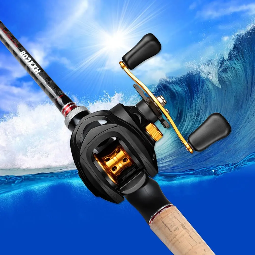 High-Speed Baitcasting Reel and Drag Clicker for Precision Fishing