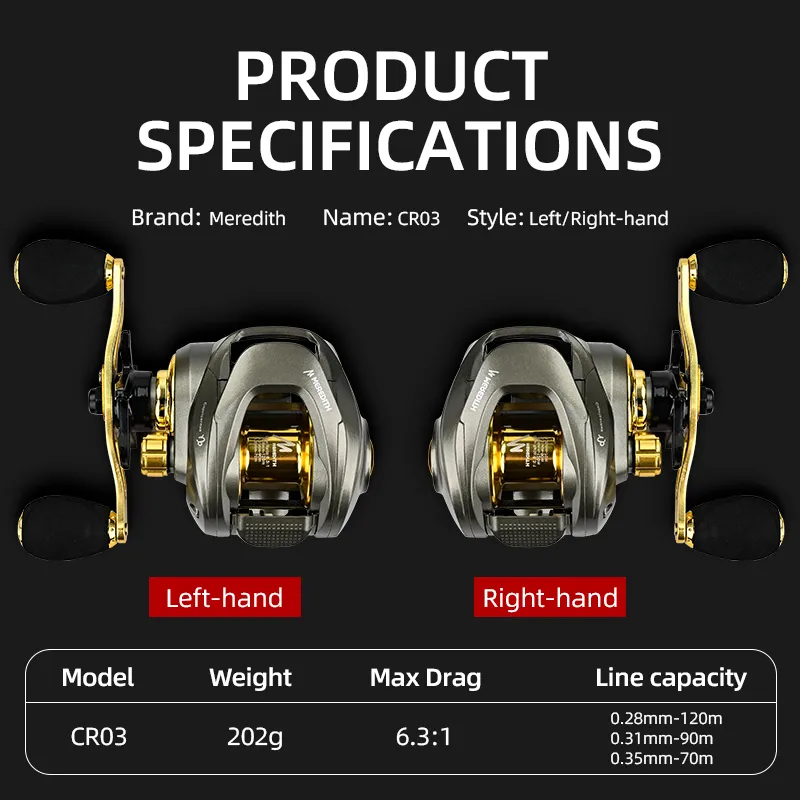 Baitcasting Reel High Speed With Magnetic Brake System - Good Baits