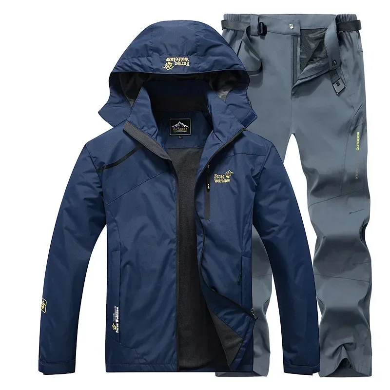 Waterproof Windproof Jacket and Pants Set Breathable - Good Baits