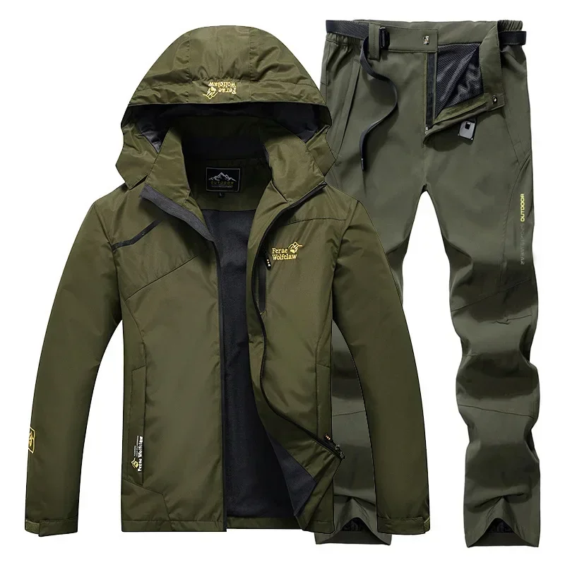 Waterproof Windproof Jacket and Pants Set Breathable - Good Baits